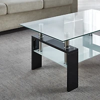 Streamdale Furniture Artisan Center Coffee Table Black