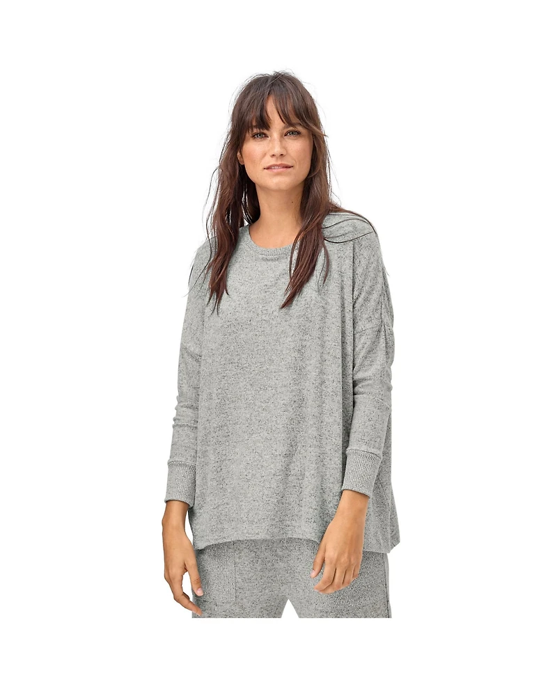 Ellos Women's Marled Boxy Lounge Top