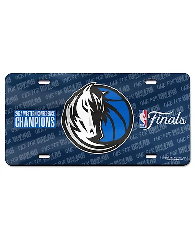 Wincraft Dallas Mavericks 2024 Western Conference Champions Laser Cut License Plate