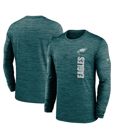 Nike Men's Midnight Green Philadelphia Eagles 2024 Sideline Velocity Performance Long Sleeve T-Shirt