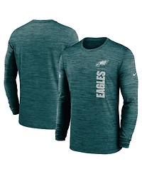 Nike Men's Midnight Green Philadelphia Eagles 2024 Sideline Velocity Performance Long Sleeve T-Shirt