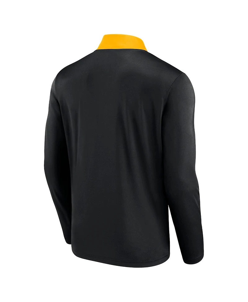 Fanatics Men's Black Pittsburgh Pirates Unstoppable Quarter-Zip Top