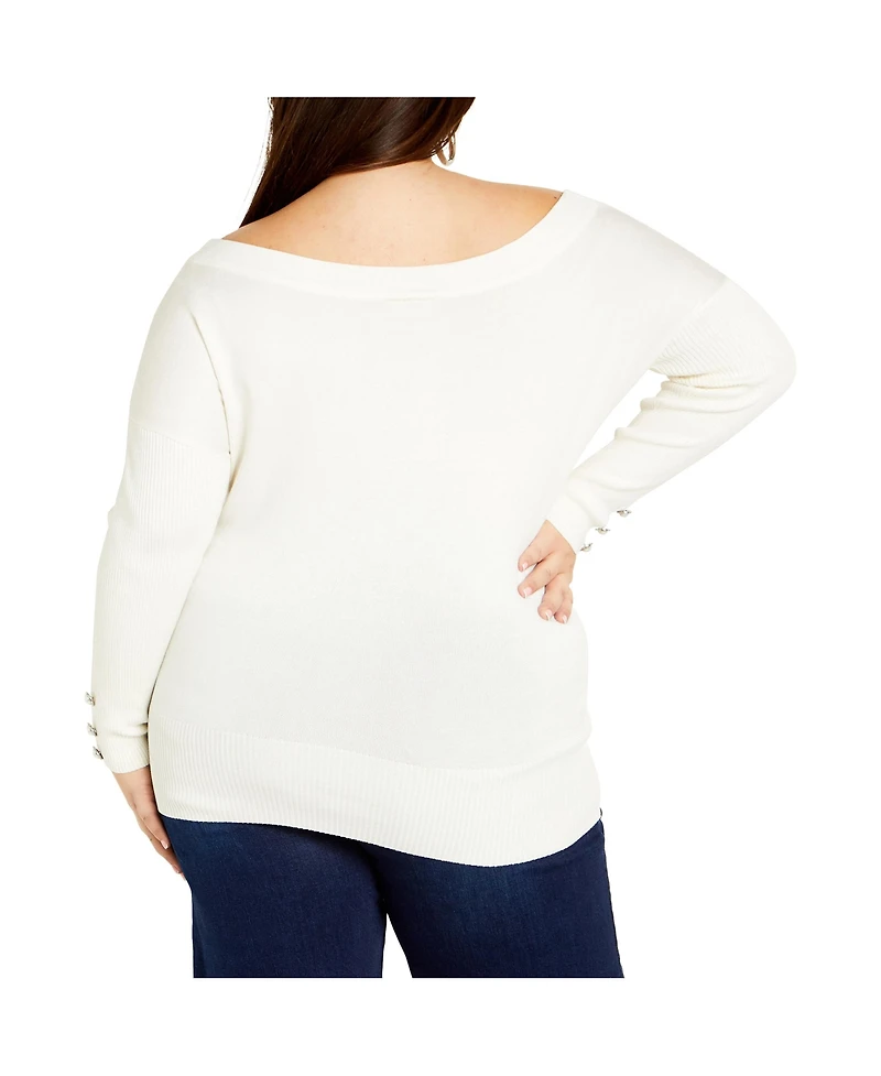 City Chic Plus Intrigue Sweater