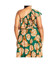 City Chic Women's Runaway Border Top