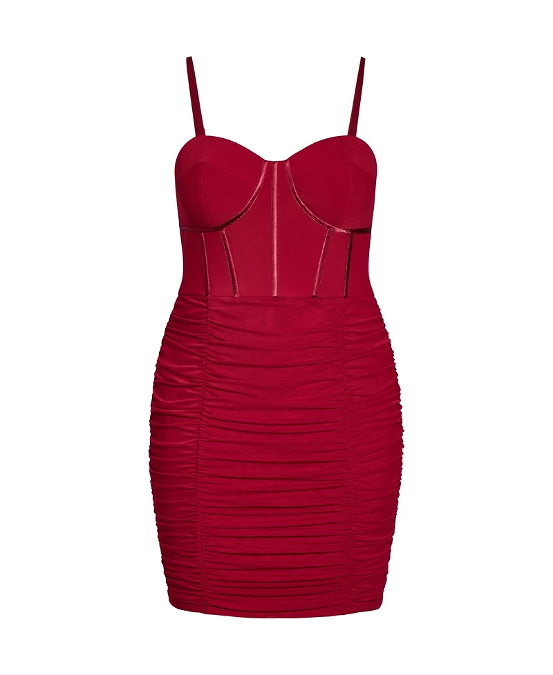 City Chic Plus Girly Mesh Dress