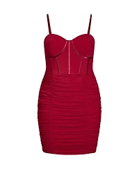 City Chic Plus Girly Mesh Dress