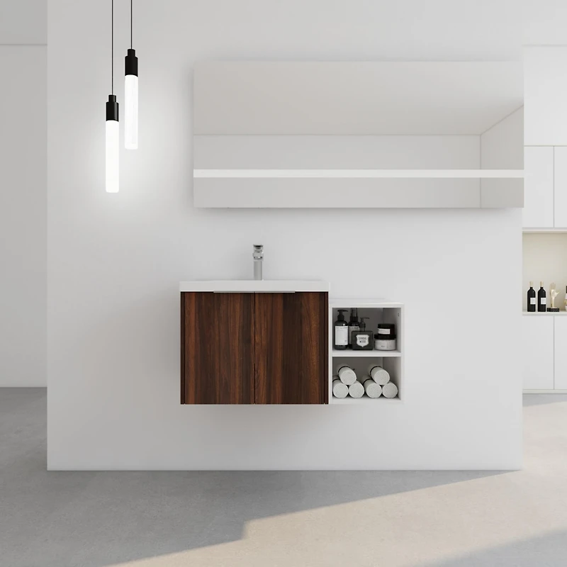 Modern Bathroom Vanity with Storage Durable, Eco-Friendly, Wall Mounted