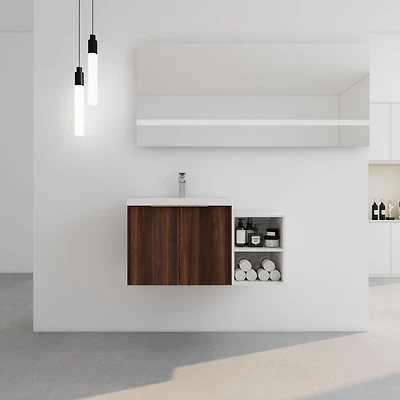 Modern Bathroom Vanity with Storage Durable, Eco-Friendly, Wall Mounted