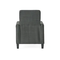 Streamdale Sophisticated Push Back Accent Chair Dark Grey