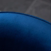 Streamdale Contemporary Velvet Swivel Chair, Blue
