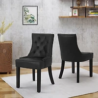 Streamdale Diamond Tufted Dining Chairs Versatile Comfort for Your Home
