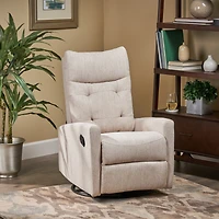 Streamdale Contemporary Push-Back Recliner with Glide and Swivel