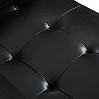 Streamdale Sophisticated Faux Leather Chair with Relaxing Comfort