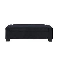 Streamdale Stylish Fabric Storage Ottoman with Flip-Lid Top