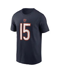 Nike Big Boys and Girls Rome Odunze Navy Chicago Bears 2024 Nfl Draft Name Number T-Shirt