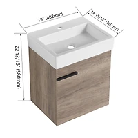 18 inch Bathroom Vanity With Top, Small Bathroom Vanity And Sink
