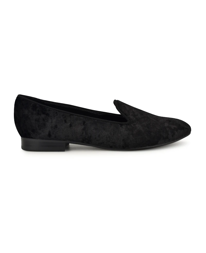 Nine West Women's Renold Velvet Slip-On Smoking Slipper