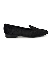 Nine West Women's Renold Velvet Slip-On Smoking Slipper