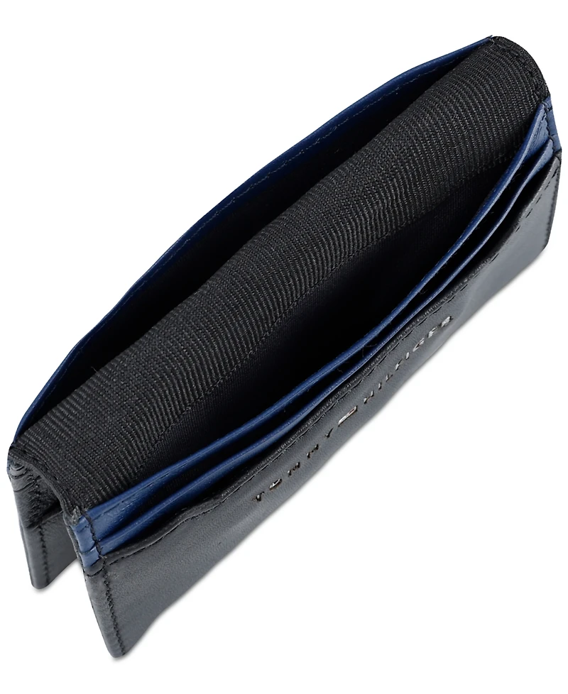 Tommy Hilfiger Men's Rfid Magnetic Reversible Card Case Wallet