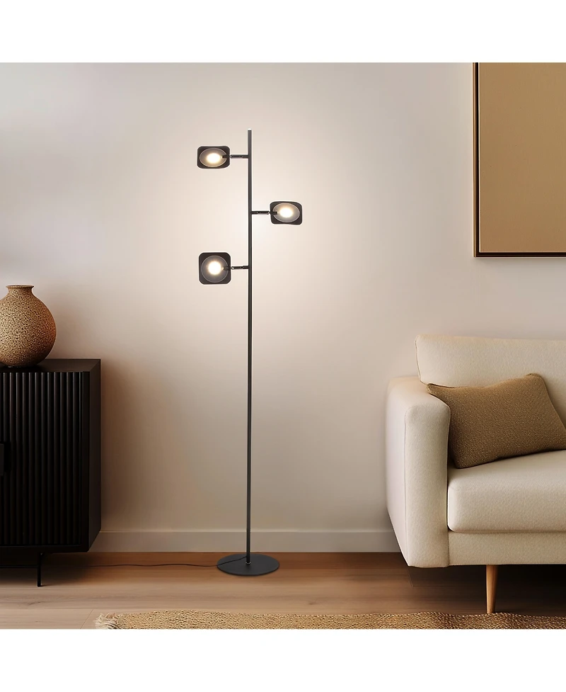 Tree 60" Modern Led Floor Lamp with Adjustable Heads