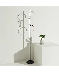 Saturn 66" Led Tree Floor Lamp with 3 Removeable Light Rings