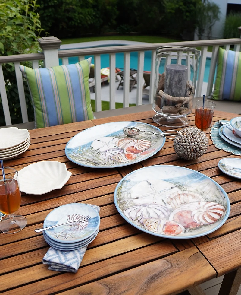 Certified International Seacoast 2 Pc Platter Set, Service For 2