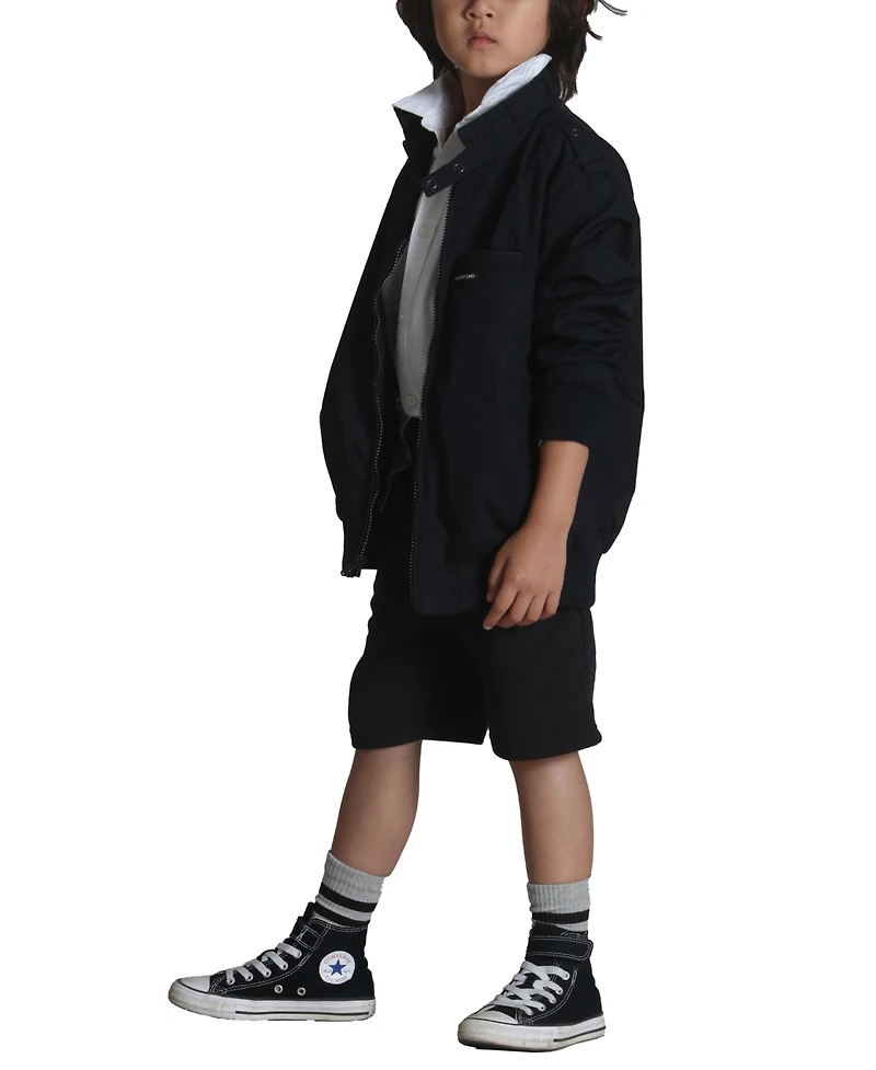 Members Only Big Boys Husky Iconic Racer Jacket