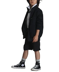 Members Only Big Boys Husky Iconic Racer Jacket