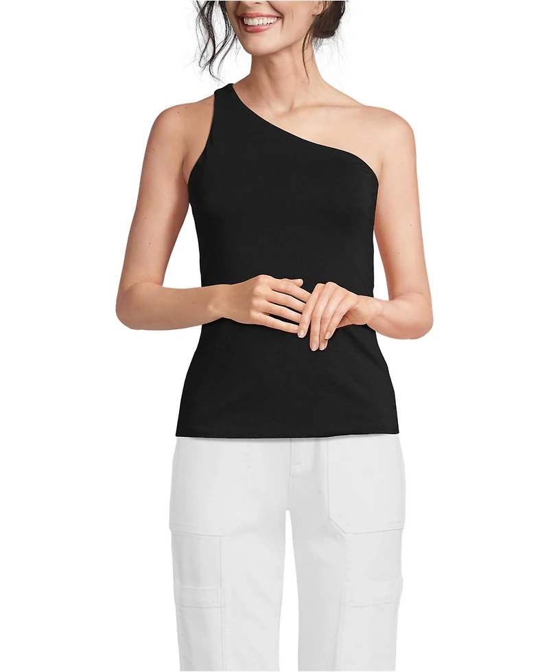 Lands' End Women's Slender One Shoulder Top