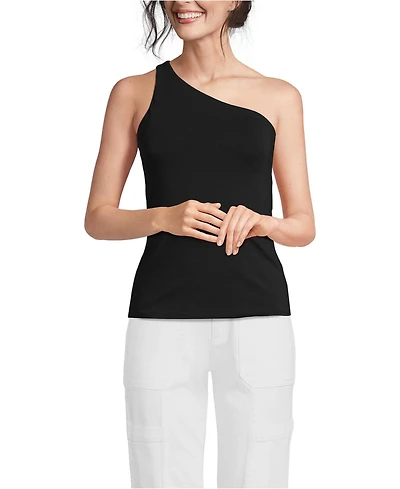 Lands' End Women's Slender One Shoulder Top