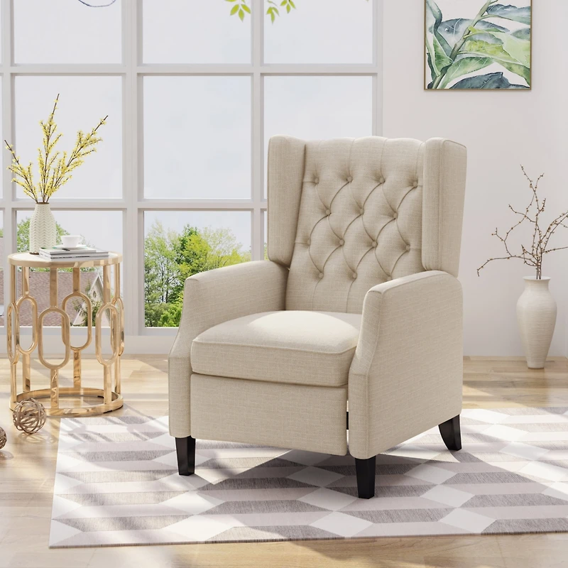Streamdale Mid-Century Pushback Recliner for Hollywood Style Living