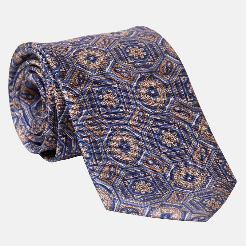 Mantova - Printed Silk Tie for Men