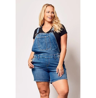 Slink Jeans Plus Denim Short Overall