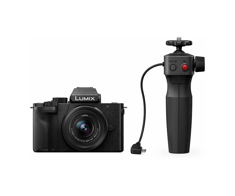 Panasonic Lumix G100 4K Mirrorless Vlogging Kit with 12-32mm Lens & Tripod Grip