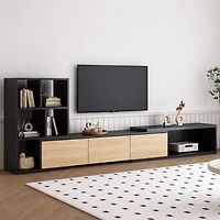 Streamdale Adjustable Tv Stand Extends to 126" with Expandable Tabletop