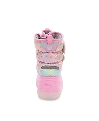 Western Chief Little Girls Denali Lighted Faux Fur Cold Weather Boot