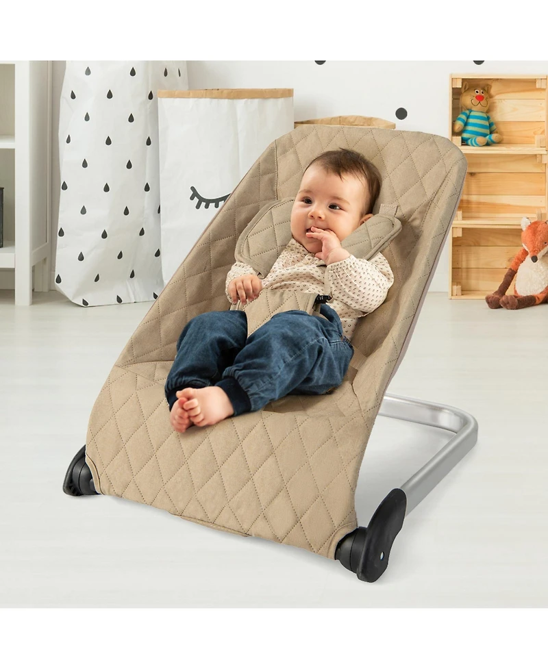 Slickblue Boys Bouncer Seat with Aluminum and Metal Frame