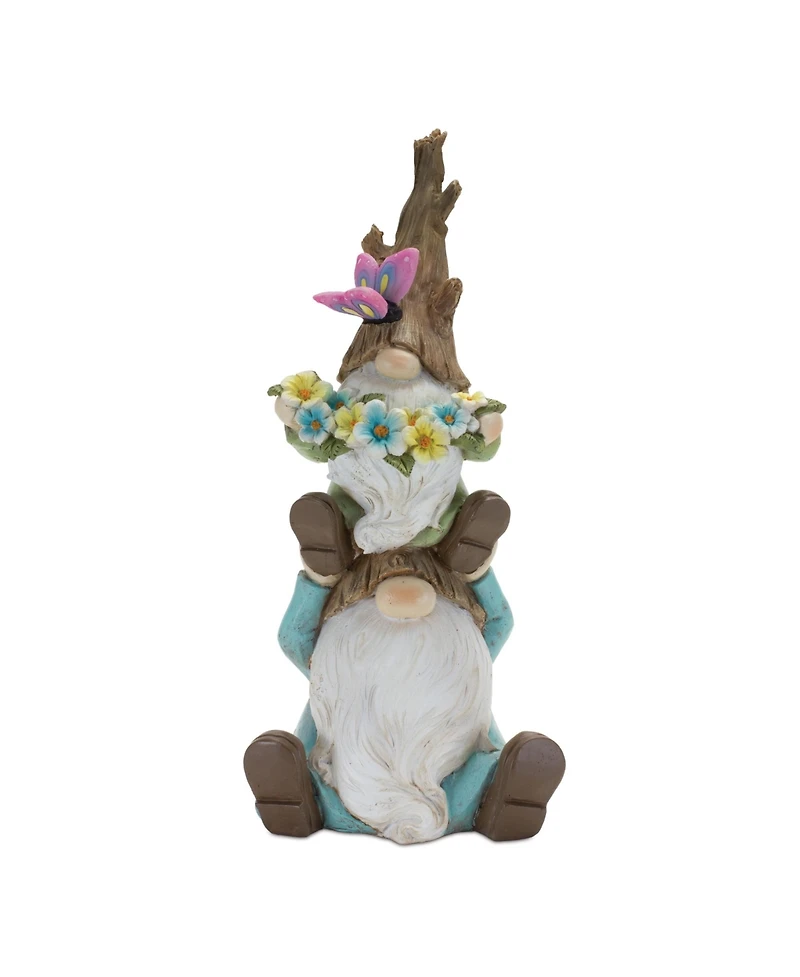 Slickblue Tree Trunk Gnome Stack (Set of 2)