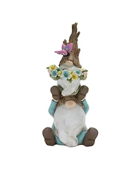 Slickblue Tree Trunk Gnome Stack (Set of 2)