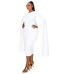 L I V D Plus Naomi Cape Dress
