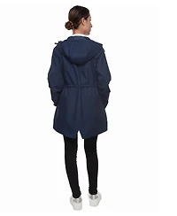 Rokka&Rolla Women's Hooded Anorak Trench Coat
