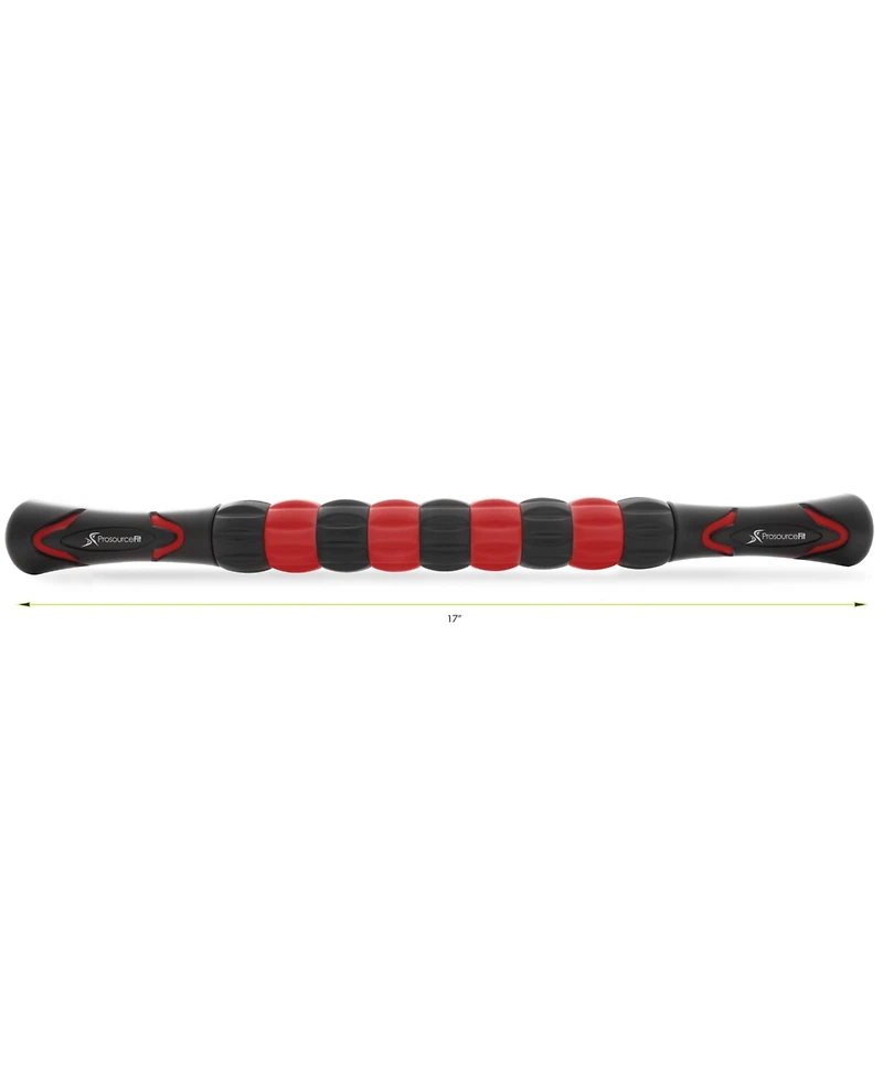 ProsourceFit Massage Stick Roller, Black/White