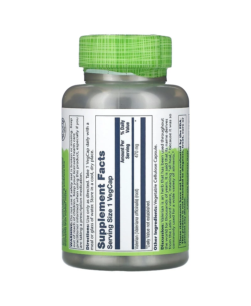 Solaray True Herbs Valerian 470 mg