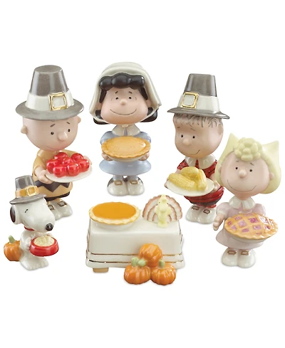 Lenox Peanuts 6-Piece Thanksgiving Figurine Set