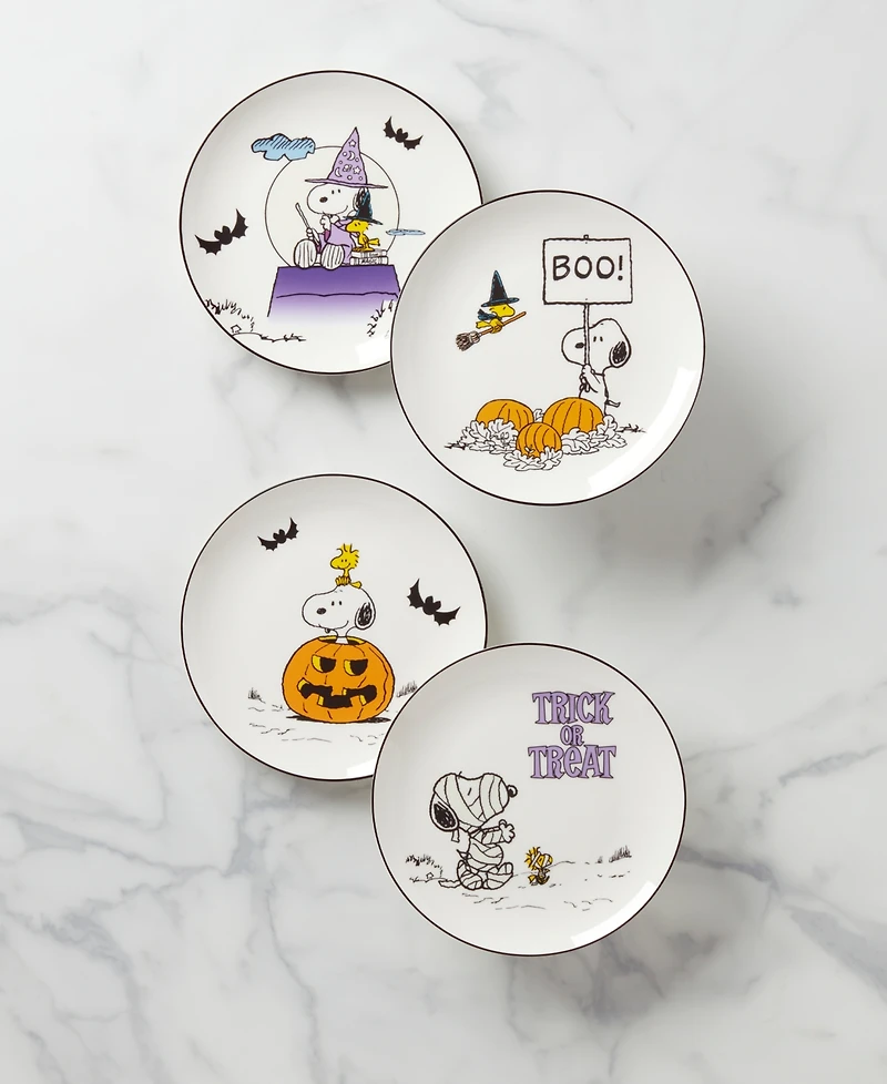 Lenox The Great Pumpkin Assorted Accent Plates, Set of 4