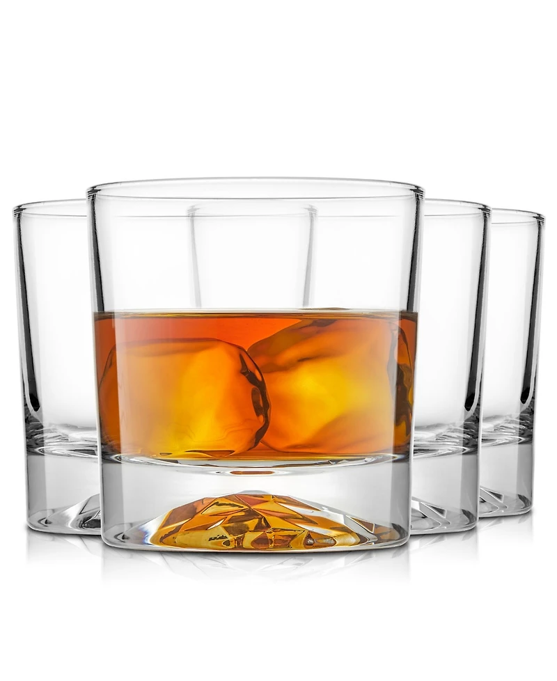 JoyJolt Radiant Double Old Fashioned Tumblers - 10 oz, Set of 4