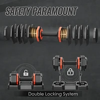 Streamdale Furniture 5-in-1 Adjustable Dumbbells Ultimate Space-Saving Home Gym