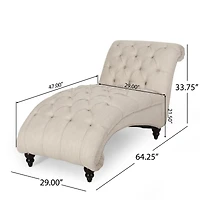 Streamdale Indulge in Comfort & Style Curved Button Tufted Stitched Lounge Chair