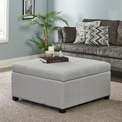 Streamdale Versatile Fabric Storage Bench with Birch Legs for Style and Storage