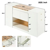 Streamdale Furniture Modern Luxury Island Vanity & Storage Cabinet Elegance Meets Functionality